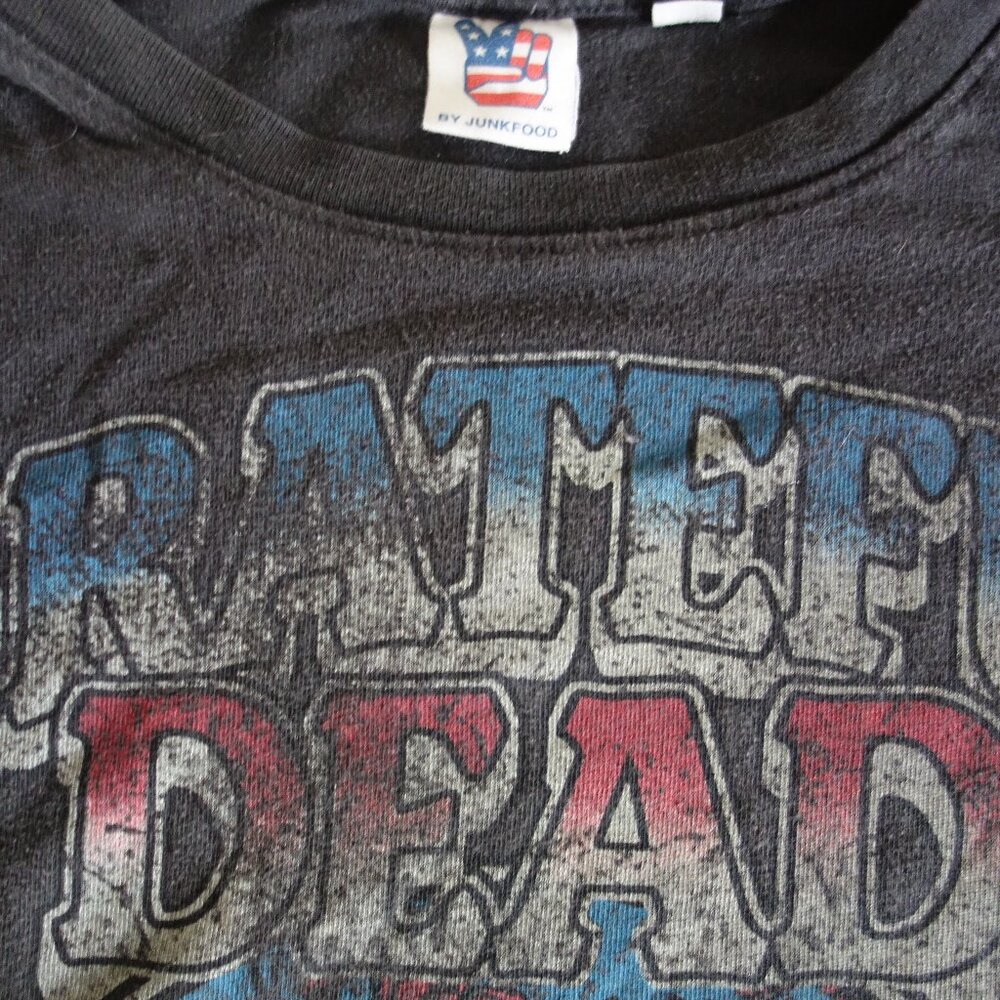 GRATEFUL DEAD X JUNK FOOD 1974 Long Sleeve Black Tee – Med